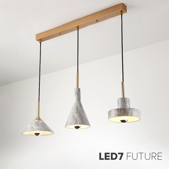 Loft Industry Modern - Stone Pendant